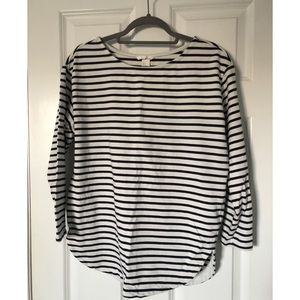 Striped Boatneck Pullover